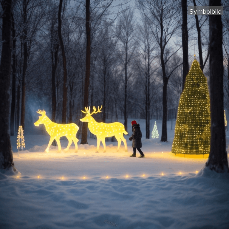 Winter Wonderland: Eine magische Lichterausstellung im Schlosspark Faber-Castell in Stein bei Nürnberg